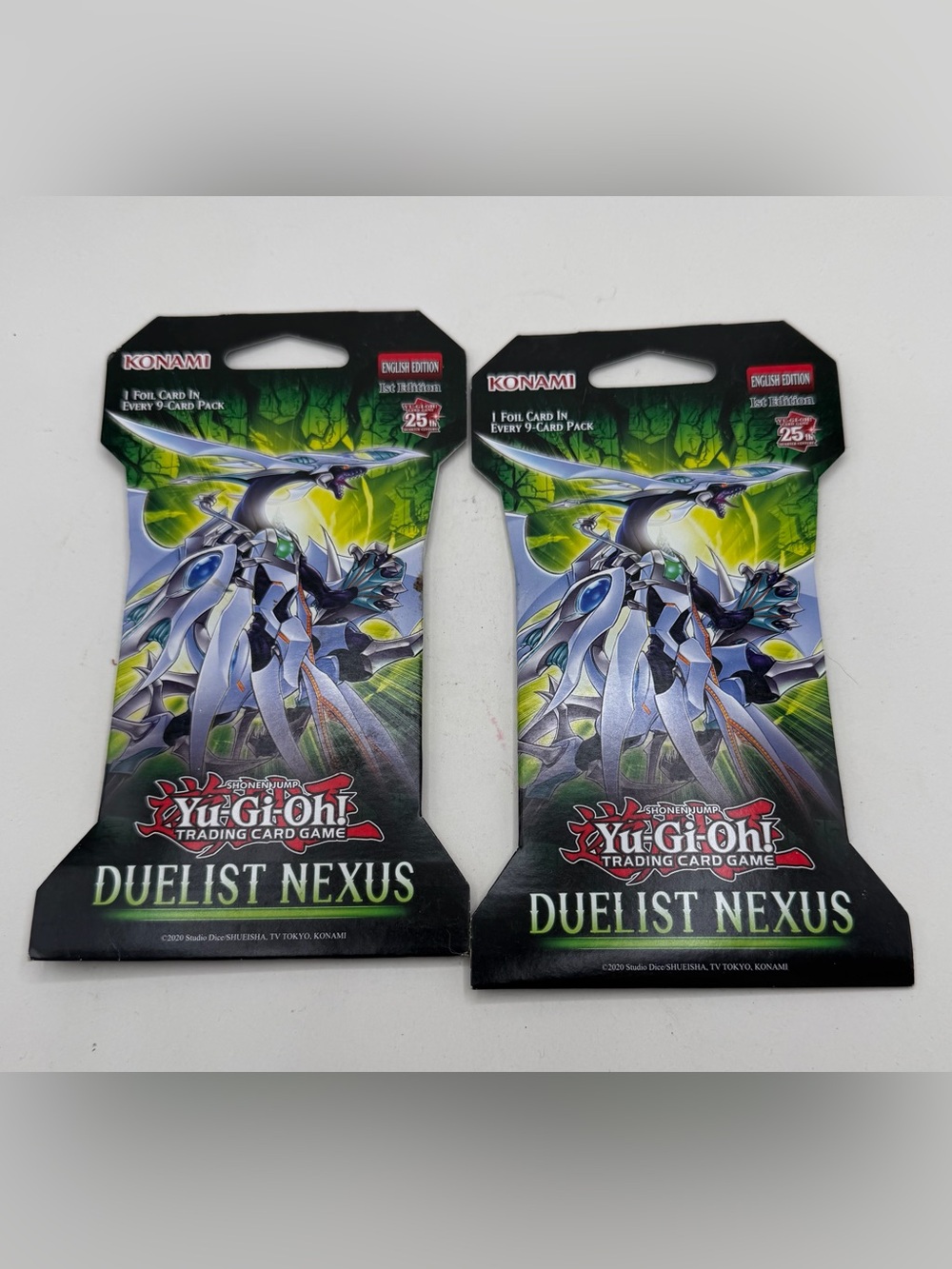 NEW 2 Yu-Gi-Oh Duelist Nexus Trading Card Booster Packs